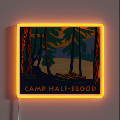 Mystical camp vibes illuminated with bold, colorful RGB neon lighting