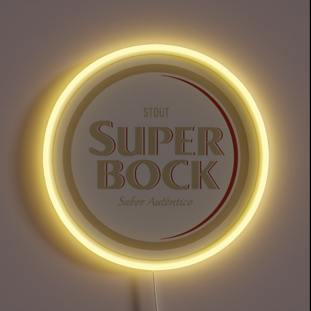 Tropical Beach Vibes with Vibrant RGB Lighting Effect Sign