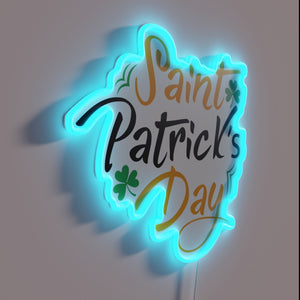 Saint Patrick's Day Irish Heritage Celebration Decorative Neon Wall Sign