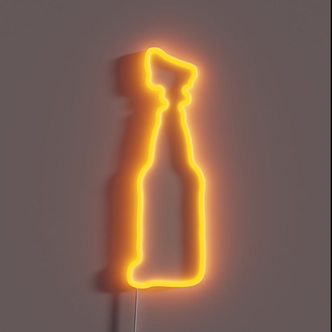 Sleek, colorful neon sign with vibrant RGB lighting effects.
