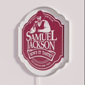 Neon RGB Color Changing Sign with Quote Inspired by Samuel Jackson