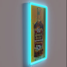 Load image into Gallery viewer, Neon illuminated beer bottle design, Sam Smith&#39;s Nut Brown Ale logo.