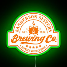 Load image into Gallery viewer, Sanderson Sisters Brewing Co RGB neon sign green