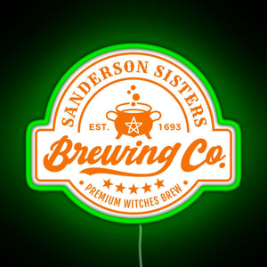 Sanderson Sisters Brewing Co RGB neon sign green