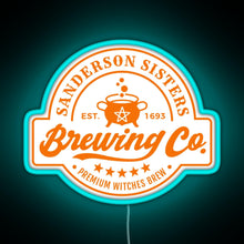 Load image into Gallery viewer, Sanderson Sisters Brewing Co RGB neon sign lightblue 