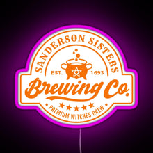 Load image into Gallery viewer, Sanderson Sisters Brewing Co RGB neon sign  pink