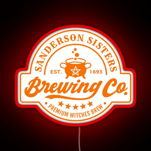 Sanderson Sisters Brewing Co RGB neon sign red