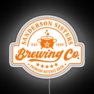 Sanderson Sisters Brewing Co RGB neon sign white 