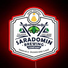 Load image into Gallery viewer, Saradomin Brewing Company OSRS RGB neon sign red