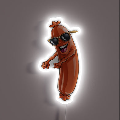 Neon German-inspired RGB lights celebrate festive sausage floss party vibes