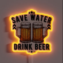 Load image into Gallery viewer, Quirky Humor for Beer Lovers with &#39;Save Water Drink Beer&#39; Design