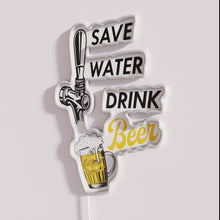 Load image into Gallery viewer, Eye-catching RGB Neon Sign Encouraging Sustainable Beer Drinking Habits Always