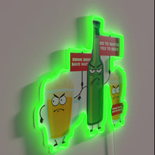 Load image into Gallery viewer, Water Conservation through Responsible Hydration: Beer Drinking Motivation Sign