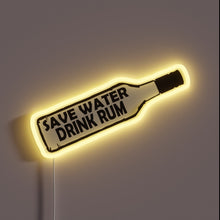 Load image into Gallery viewer, Vintage inspired neon bar decor, save water drink responsibly always