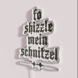 Neon Retro German Style Funny Schnitzel RGB Sign Decoration Online Sale