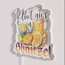Load image into Gallery viewer, Vibrant Neon Oktoberfest Sign Illuminates Parties with German Schnitzel Themed Fun