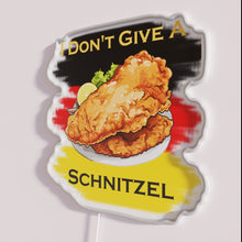 Load image into Gallery viewer, Vibrant Schnitzel restaurant decor, retro style RGB neon wall sign