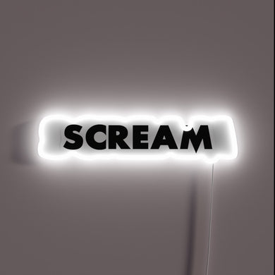 This neon sign screams *style* — literally. Bold, stark, and glowing in white, it’s perfect for horror fans or anyone embracing the chaos with a statement. 💀✨