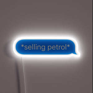 Neon Sign Featuring The 1975's Lyrics 'Living If It's Not'.