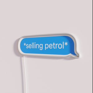 RGB Neon Sign of The 1975 Text Bubble Lyrics
