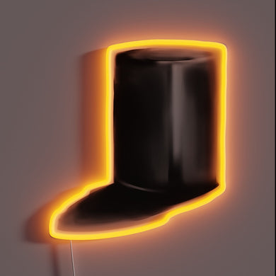 Unique semi-realistic grey tone cylindrical LED neon bar sign lighting