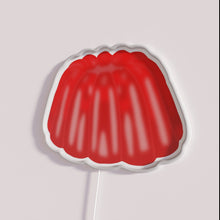 Load image into Gallery viewer, Vibrant semi-realistic red jellyfish themed LED neon bar sign lighting.