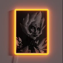 Load image into Gallery viewer, Glowing Portrait of Steven Universe&#39;s Sapphire Crystal in Neon Light