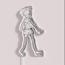 Load image into Gallery viewer, Sassy woman&#39;s rebellious attitude with she doesn&#39;t care neon lighting.