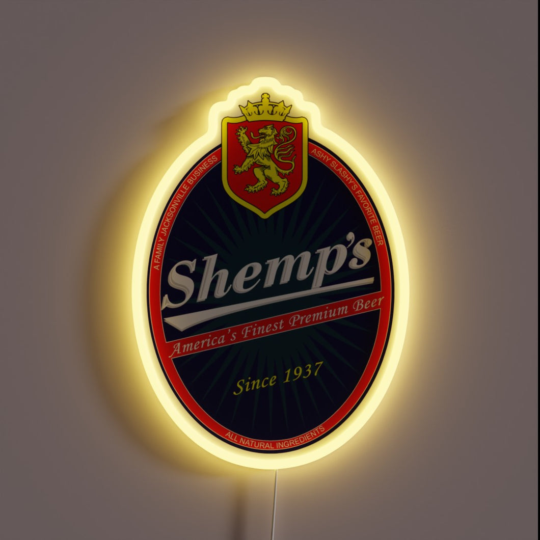 Electric LED neon bar decoration with beer-inspired colorful RGB display