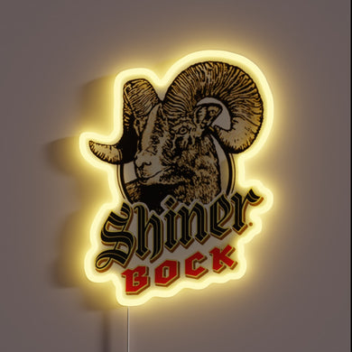 Vibrant Neon Sign Adorns Any Room with Shiner Bock Beer