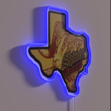 Load image into Gallery viewer, RGB Neon Sign with Texas Twist of Shiners Bock Logo