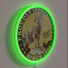 Load image into Gallery viewer, Vibrant RGB LED neon sign featuring Texas-themed beer logo design.