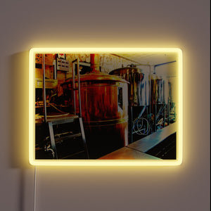 Add vibrant color to your space with this glowing sign.