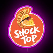 Load image into Gallery viewer, Shocktop Alcohol RGB neon sign  pink