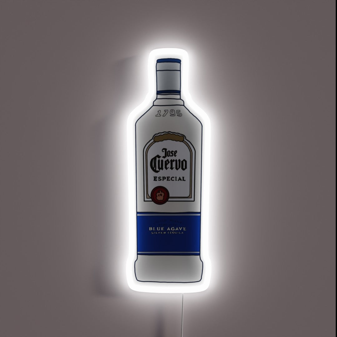 Jose Cuervo(ホセクエルボ) LEDサイン Silver Jose Cuervo Bar Neon Sign Made With Led – Neon Factory