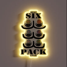 Load image into Gallery viewer, Eye-catching six pack beer themed RGB neon signage decoration