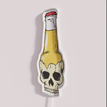 Load image into Gallery viewer, RGB Neon Bar Sign with Beer Themed Skull Design