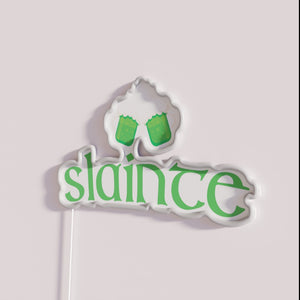 RGB Neon Sign for Irish Bar Decor - Slainte Beer Sign