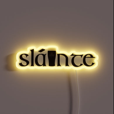 Authentic Irish-themed RGB neon sign featuring a Guinness logo