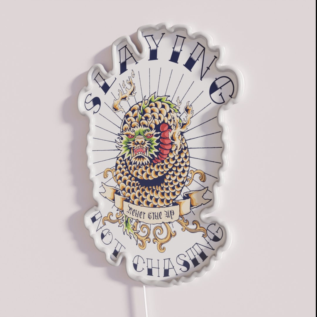 Slaying Not Chasing Dragon Na 12 Step Recovery Rgb Led Sign – Neon Factory