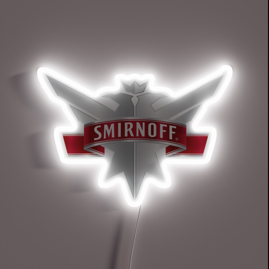 SMIRNOFF LED ネオンサイン 看板　スミノフ SMIRNOFF LED ネオンサイン 看板 スミノフ インテリア照明