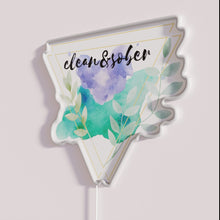 Load image into Gallery viewer, Vibrant Sober Living Neon Sign with Clean Minimalist Modern Design