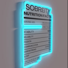 Load image into Gallery viewer, Motivational Recovery Support Sober Nutrition Guidance in Bold Neon Letters