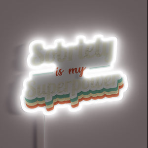 Recovery Motivation Empowerment Symbol Neon Sign for Sobriety Awareness