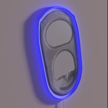 Load image into Gallery viewer, Retro-themed neon tab sign illuminates your love of soda or beer.