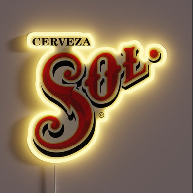 Vibrant Sol Mexican Beer RGB Neon Sign for Home Bar