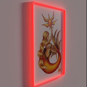 Eye-catching LED warning light with vibrant RGB neon color options