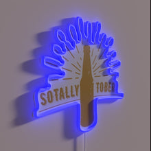 Load image into Gallery viewer, Neon sign reading &#39;Sotally Tober&#39; in bright RGB colors.