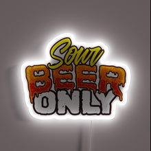 Load image into Gallery viewer, Neon beer sign with sour beer graphic and bold design
