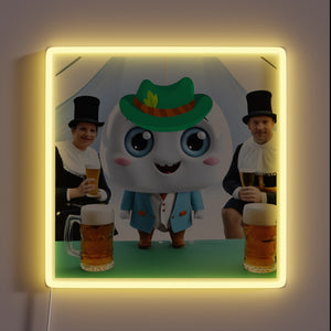 Eye-catching RGB Neon Sign for Sparking Joy at Beer Festivals.